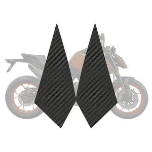 Pasted on motorcycle fuel tank surface both sides motor bike carbon fiber fairing used for KTM DUKE790 890