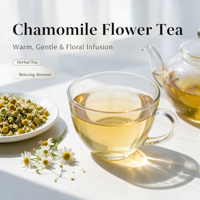 Vente en gros de fleurs de camomille séchées entières, thé aux herbes naturel en vrac, matière première, approvisionnement direct usine, emballage personnalisé disponible