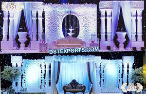 Manavarai เวทีแต่งงานที่งดงามของอินเดียใต้แกรนด์ Srilankan ตกแต่งเวทีงานแต่งงานปารีสธีมแต่งงาน - Product Image 3