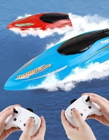 Barco teledirigido RH707 Mini RC en oferta, barco de carreras de alta velocidad con control remoto, juguetes para niños, Navidad