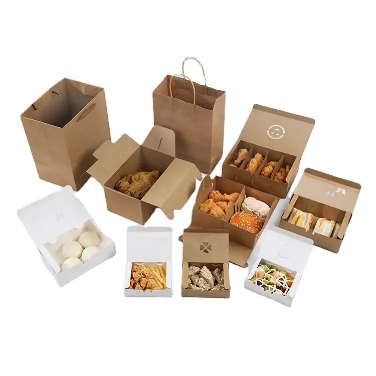 कस्टम डिस्पोजेबल 16 26 32 औंस क्राफ्ट पैकेजिंग पैक खाद्य टेकअवे चावल चीनी नूडल पैकिंग पेपर बॉक्स