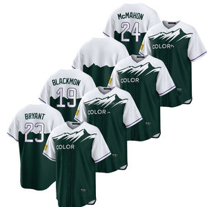 2022 erkek artı boyutu Colorado şehir dikişli işlemeli logolar üniformaları ile Jersey özel beyaz beyzbol gömlek bağlamak - Product Image 1
