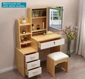 European Market <strong>Suppliers</strong> New Design Fashion <strong>Simple</strong> Space Saving Single Sliding <strong>Mirror</strong> <strong>Dressing</strong> <strong>Table</strong> - Product Image 2