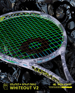 Racchetta da Padel Solinco Brain Dead Collaboration, Durezza Media 16*19, Professionale, Tutto in Carbonio, 305g, <span class=keywords><strong>WHITEOUT</strong></span> V2 - Product Image 3