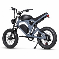 Vélo Électrique de Commutation 750W, Double Batterie 48V 15AH, Cadre en Alliage d'Aluminium 6061, Pneus Larges 20 Pouces, Idéal pour la Ville et les Trajets Quotidiens (École, Trajet Quotidien)