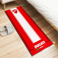 Tapis de garage personnalisé pour moto - Tapis de sol en nylon imprimé haute définition pour la marque des équipes de course et l'affichage en garage