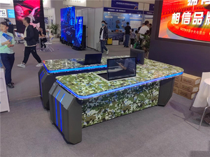 Centro de comando de luz LED de alta calidad, consola de ordenador, pantalla de escritorio, muebles comerciales para soporte de estación de trabajo - Product Image 4