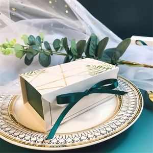 Caja de Regalo con Tema de Bosque, <span class=keywords><strong>3</strong></span> Colores, Plegable, para Recuerdos de Boda, Dulces, Decoración de Fiesta de Cumpleaños, Estilo Minimalista, Papel Premium - Product Image 6