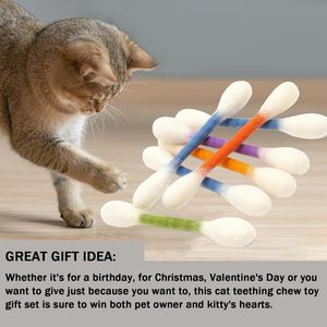 Giant Cotton Swab Shaped Catnip Toy XL <b>Plush</b> <b>Cat</b> Toy for Indoor <b>Cats</b> Soothing Interactive Stress Relief Pet Toy - Product Image 4