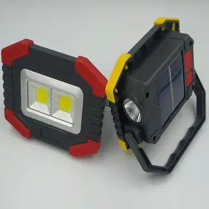 Led Solar USB Recharging Multifunction High Lumen Work light Torch Ride on Cars Camp Ip65 Outdoor emergency light