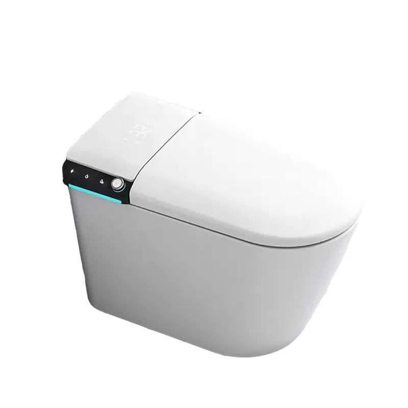 Auto Flush Badezimmer Kommode S-Trap Keramik Einteilige intelligente Bidet Toilette Smart Wc Toilette