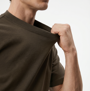 T-shirt ample en coton pur pour <span class=keywords><strong>homme</strong></span>, personnalisable avec logo, sans quantité minimale de commande, idéal pour l'été, le sport et les activités de plein air, respirant, couleur unie - Product Image 1
