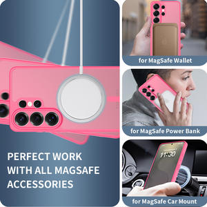 Funda Magnética Transparente Mate para Teléfono, Protector de Cámara Completo, Funda Híbrida de TPU y PC a Prueba de Golpes para Samsung S26 Ultra - Product Image 6