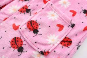 Peignoirs en molleton doux pour filles Peignoirs à capuche en peluche Vêtements de nuit pour enfants de 2 à 16 ans - Product Image 3