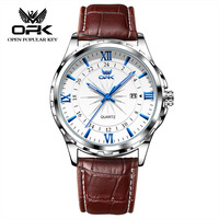 Montre à quartz de luxe pour homme OPK 6003, étanche, avec éclairage nocturne, tendance, pour le sport et les affaires, montre à quartz de personnalité