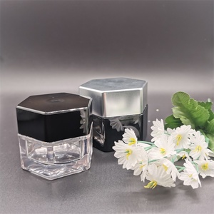 Runde Form Honig glas Körper creme Klarer Behälter Kosmetik verpackungs set Kunststoff Kosmetik gläser Gold Silber PET Hautpflege 10000 Stk - Product Image 2