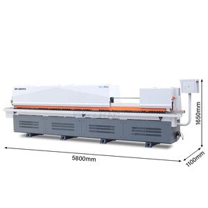 Machine à plaquer les chants avec pré-fraisage et rainurage pour machine à bois de traitement de meubles de type panneau de mélamine - Product Image 6