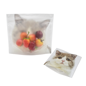 Sacs d'emballage personnalisés en Mylar transparent pour serpentins, noix, viande séchée, chocolat, fruits secs – Sachets alimentaires blancs à fond plat - Product Image 4