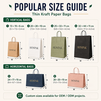 Sac en papier personnalisé HONPAK pour emporter, sac de livraison alimentaire imprimé avec poignée pour restaurant, café, emballage