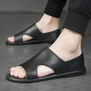 Летние классические модели мужские сандалии повседневные Модные сто римские сандалии из искусственной кожи