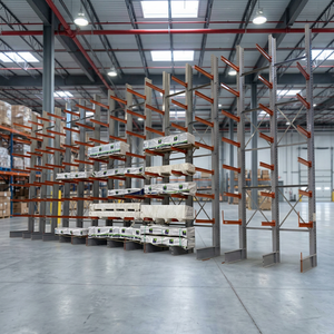 Heavy-Duty Industrial Steel Cantilever Racking System Corrosion Protection 2000-6000 Lbs Capacity Warehouse Storage CE/ISO9001 - Product Image 1