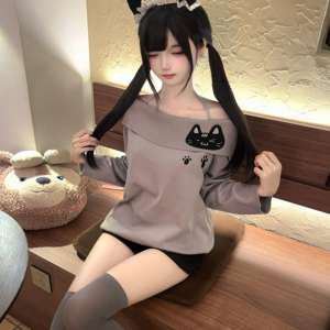 วิกผมสไตล์โลลิต้าแบบเต็มศีรษะ พร้อมผมหางม้าคู่และหน้าม้า ยาว 60 ซม. ผมตรง ทนความร้อนสูง มิสแฟชั่นบิวตี้ - Product Image 4