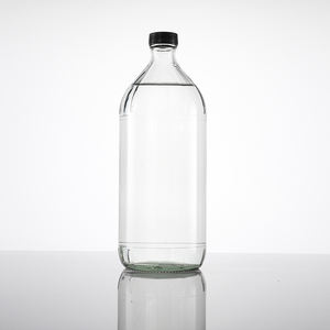 A granel 8oz 16oz 32oz <span class=keywords><strong>Old</strong></span> Fashioned Classic Clear Round Cocina Vinagre Dispensador de aceite Botella de vidrio - Product Image 2