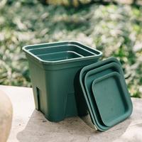 Vente directe d'usine racine carrée balcon plantation de fleurs et de légumes Pots de fleurs en plastique de grande taille pour plantes
