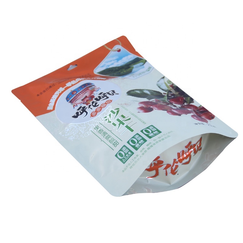 Mat de papier d'aluminium d'impression mylar bolsas doypack aluminium en plastique à fermeture à glissière pour les échantillons