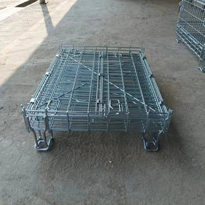 <span class=keywords><strong>CAGE</strong></span> DE STOCKAGE de style européen en métal pliable et empilable pour préformes PET - Product Image 5