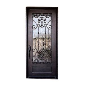 Puertas de Entrada Dobles de Hierro con Diseño de Puerta Principal, Puertas de Hierro con Aislamiento Térmico y Vidrio Exterior - Product Image 6