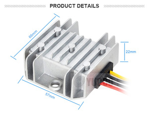 DC 15-35V à <span class=keywords><strong>12V</strong></span> <span class=keywords><strong>5A</strong></span> 60W Régulateur de Tension 24V à <span class=keywords><strong>12V</strong></span> Convertisseur Abaisseur Étanche IP67 Buck Module - Product Image 5