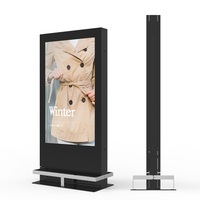 Kiosque d'information LCD extérieur Système Android Totem d'affichage numérique étanche et haute luminosité pour lecteur multimédia publicitaire