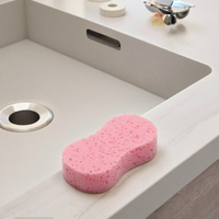 E-commerce Best-seller Éponge de bain simple ovale en PU Éponge exfoliante pour le corps Boule de bain