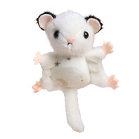Porte-clés en peluche écureuil volant de dessin animé, pendentif mignon et adorable en forme de pteropode, breloque de sac pour couples, vente en gros, polyester, unisexe