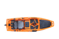 Kayak de pêche modulaire à pédales de 10 pieds, capacité 1 personne, conception en 2 parties, surf, HDPE, moteurisé, Hlice, rangement facile, garantie 2 ans