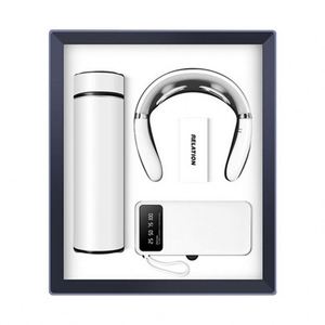 Set de Regalo Corporativo de Lujo 3 en 1: Termo, Masajeador de Cuello y Banco de Energía con Soporte para Teléfono - Product Image 6