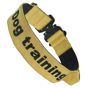 Collar Táctico Resistente para Perro con Asa de Control, Collar de Entrenamiento de Nailon Jacquard con Hebilla de Metal para Perros Medianos y Grandes - Product Image 3