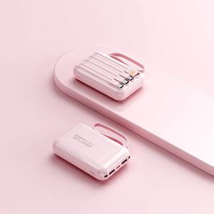 Producto de Moda, Mini Banco de Energía de 10000 mAh con Entrada Tipo-C, Carga Rápida de 10 W, Cables Integrados, Bancos de Energía con Logotipo Personalizado para Regalo - Product Image 4