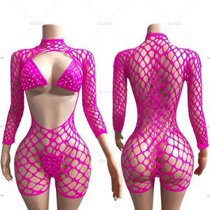 Tinh Hoa Kỳ Lạ dancewear bodysuit bikini đồ lót trang phục ngọt ngào gân Bodycon phong cách cho Đảng giản dị chính thức & sexy Y2K - Product Image 2