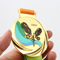 Medalla Personalizada DEMO, Medalla Musical 3D de Aleación de Zinc, Medalla de Baile de Ballet Esmaltada, Medallas Deportivas para Mujeres Bailarinas, Medallas para Bailarinas de Salón
