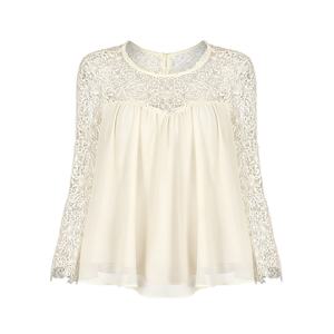 CUHAKCI, moda de primavera y otoño para mujer, Tops de encaje de ganchillo calados, blusas y camisas de manga larga, blusa informal para mujer de talla grande - Product Image 1