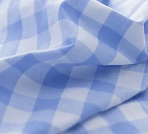 100% Poly Yarn Dyed checked Fabric