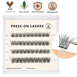 Extensiones <span class=keywords><strong>de</strong></span> <span class=keywords><strong>Pestañas</strong></span> Autoadhesivas PBT Coreanas, Logotipo Personalizado, Marca Privada, Segmentos DIY, <span class=keywords><strong>Kit</strong></span> al por Mayor, Naturales y Voluminosas - Product Image 6