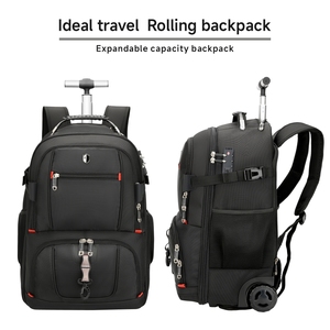 Borsone sottovuoto con ruote da 60L borsone da viaggio <span class=keywords><strong>idrorepellente</strong></span> con <span class=keywords><strong>zaino</strong></span> a rulli airbag <span class=keywords><strong>zaino</strong></span> svizzero - Product Image 4