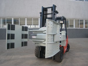 리안동 회전 드럼 클램프 지게차 어태치먼트, 360도 °   55갤런 스틸 및 플라스틱 드럼용 유압 드럼 핸들러 - Product Image 5