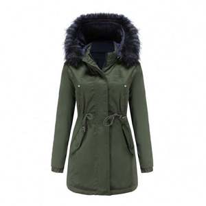 Manteau d'hiver long pour filles Parka Imperméable Chaud Blouson matelassé - Product Image 4