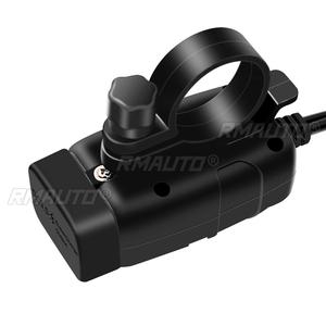 Motorcycle <b>Charger</b> SAE to USB Adapter Dual USB Fast <b>Charger</b> 12V Voltmeter with On/Off Power Switch for Phone GPS <b>Tablet</b> - Product Image 5
