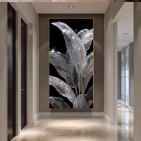 Peinture murale décorative de luxe en porcelaine cristalline pour salon, couloir et canapé, vente en gros