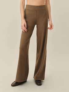 Women's High Waist Wide Leg <b>Wool</b> Trousers Solid Color Anti-Wrinkle Full Length Loose Fit Women's <b>Pants</b> Minimalist Style - Product Image 4